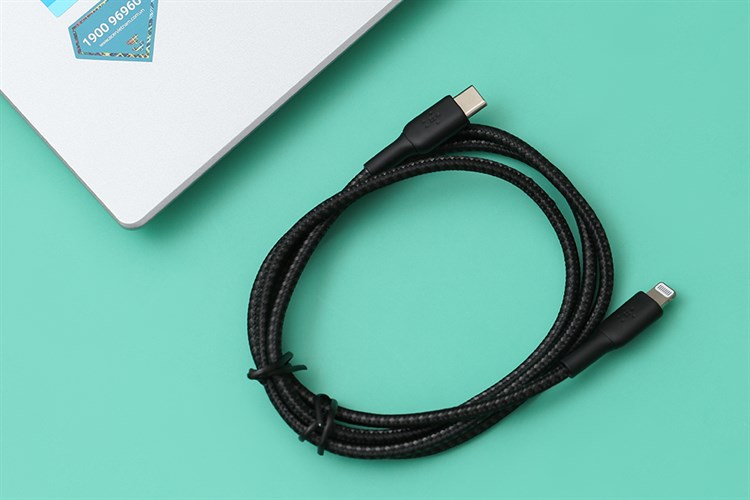 Cáp sạc Type C - Lightning MFI Belkin CAA004 1m Màu Đen
