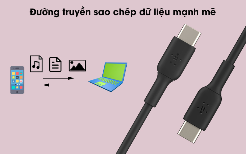 Cáp Type C - Type C 1m Belkin CAB003 - Đường truyền dữ liệu mạnh mẽ
