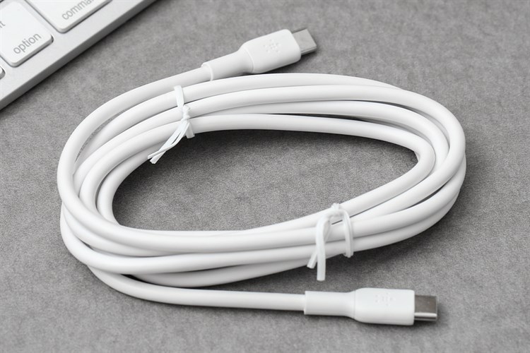 Cáp Type C - Type C 2m Belkin CAB003 Màu Trắng