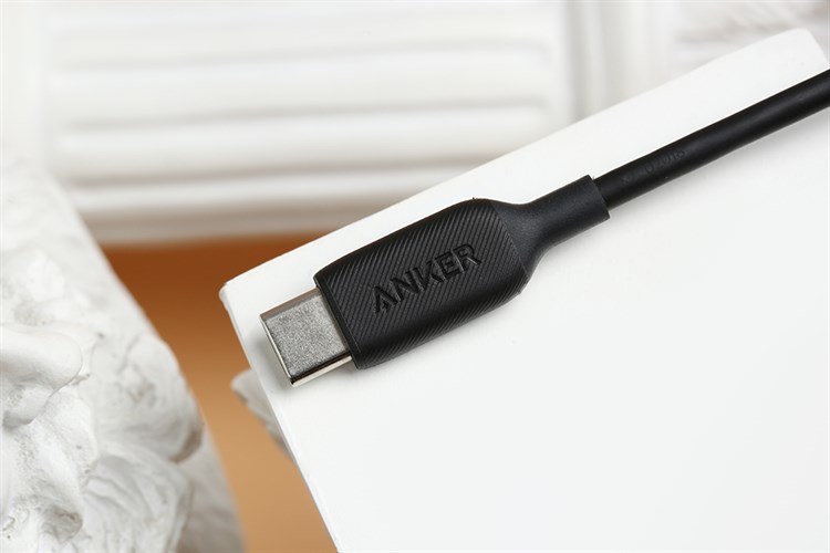 Cáp Type C - Type C 0.9m Anker PowerLine III A8852 Màu Đen