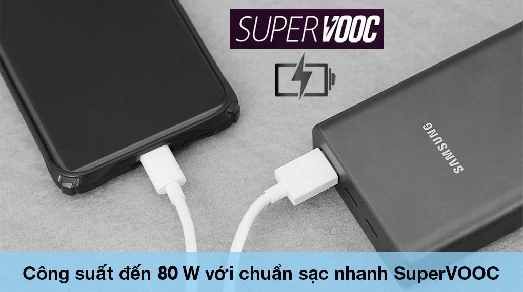 Cáp Type C SuperVOOC 1m OPPO DL129 Trắng - Tăng tốc độ sạc qua công nghệ sạc nhanh SuperVOOC với công suất tối đa 80 W