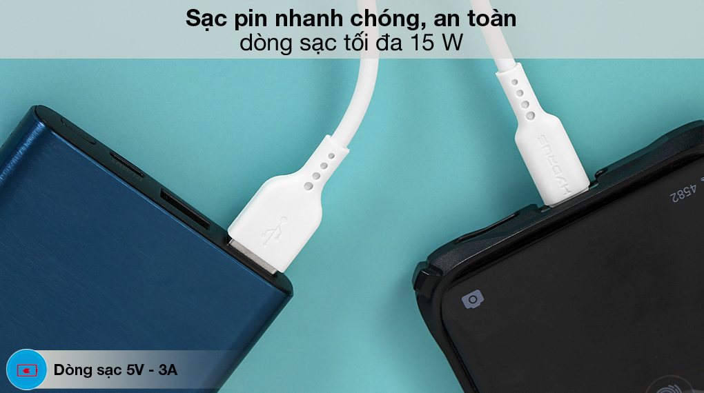 Sạc an toàn - Cáp Type C 1m Hydrus DR-T01