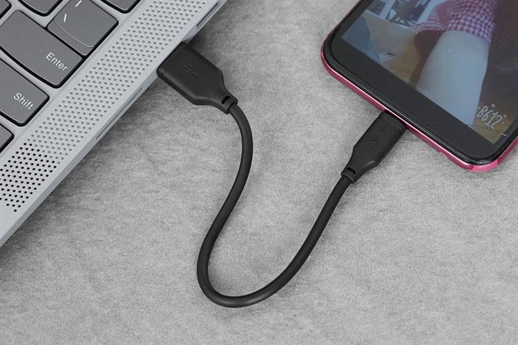 Cáp Micro USB 0.2m AVA+ LJET-M01 Màu Đen