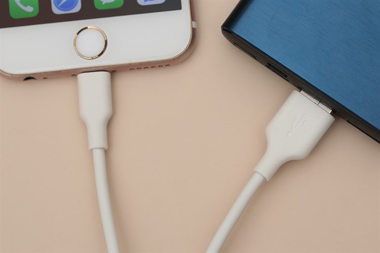 Cáp sạc và truyền dữ liệu USB-A - Lightning 12W 1m AVA+ DR-L04 Màu Trắng