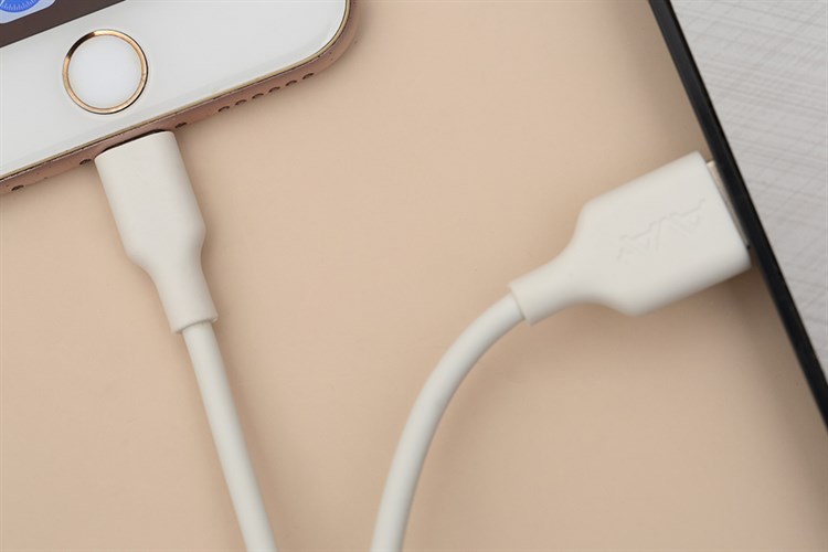 Cáp sạc và truyền dữ liệu USB-A - Lightning 12W 1m AVA+ DR-L04 Màu Trắng