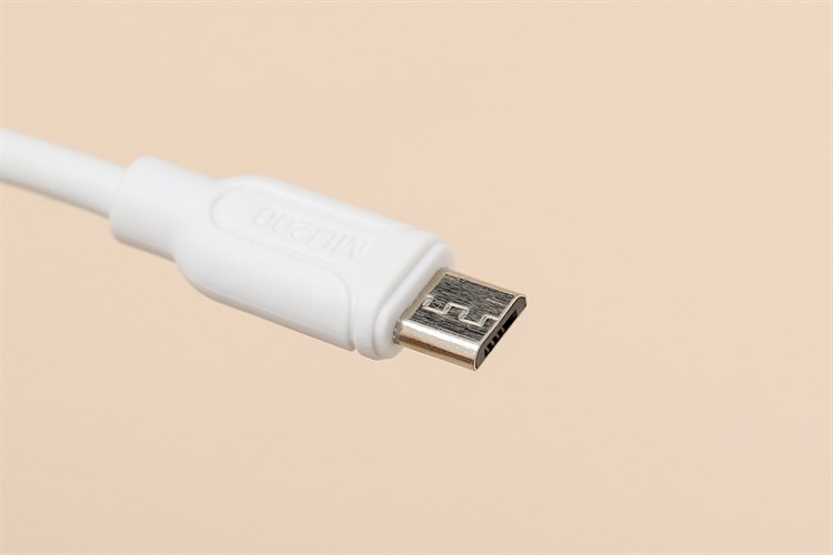 Cáp sạc và truyền dữ liệu USB-A - Micro USB 12W 0.2m AVA+ MU200 Màu Trắng