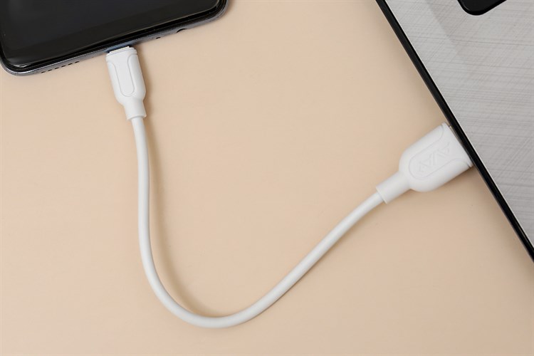 Cáp Micro USB 0.2m AVA+ MU200 Màu Trắng