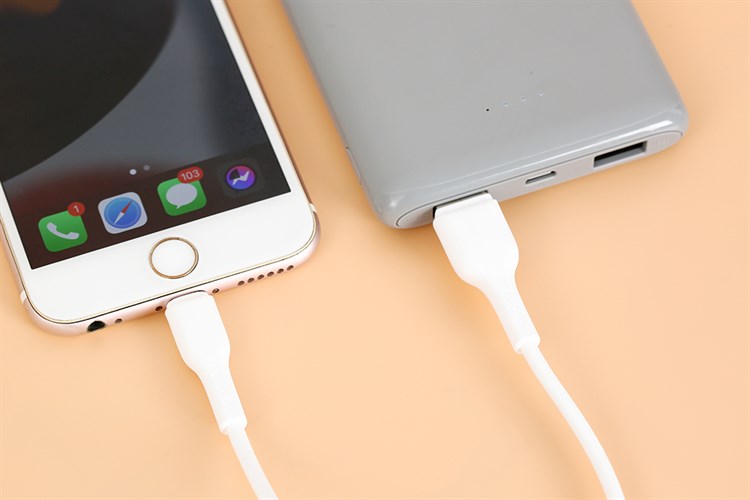 Cáp sạc và truyền dữ liệu USB-A - Lightning 12W 1m AVA+ Kalf Màu Trắng