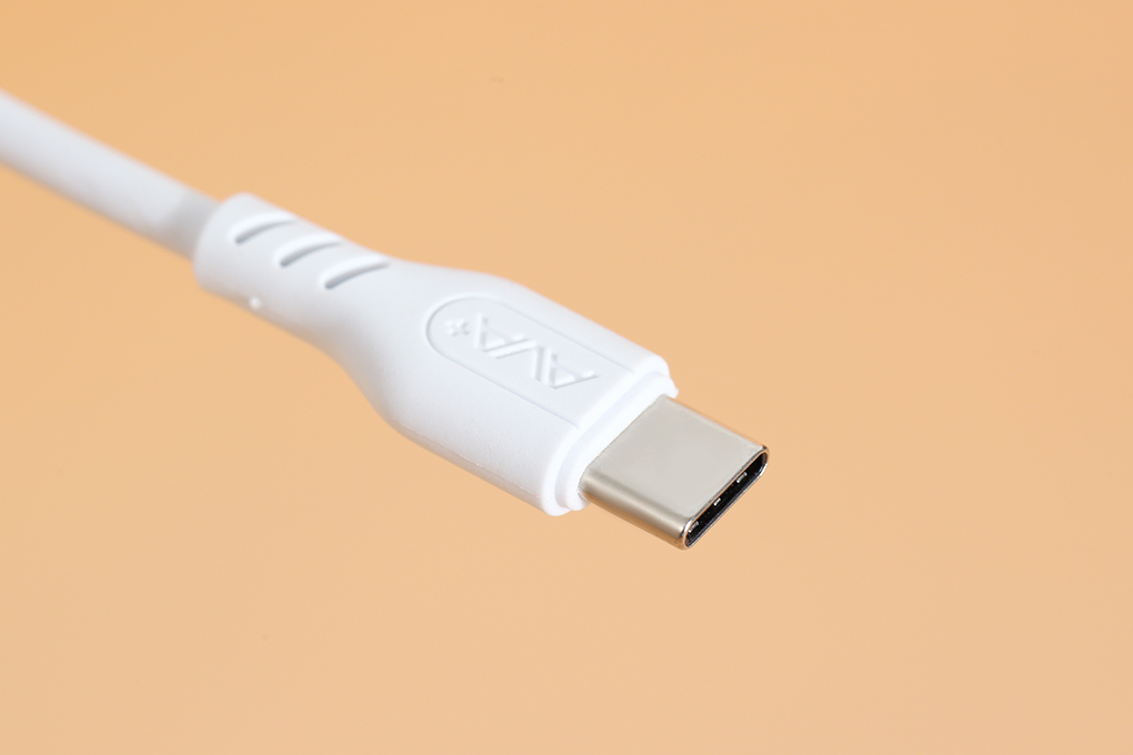 Cáp sạc và truyền dữ liệu USB-A - Type-C 15W 0.2m AVA+ DS06C Màu Trắng