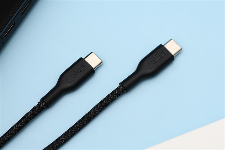 Cáp Type C - Type C 1m Playa PM2004 Màu Đen