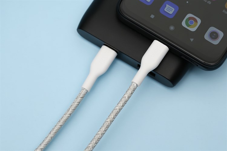 Cáp Type C - Type C 1m Playa PM2004 Màu Trắng