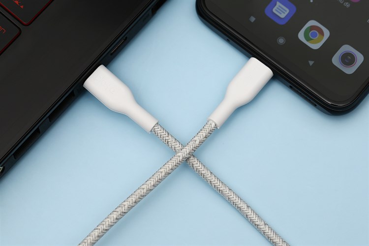 Cáp Type C - Type C 1m Playa PM2004 Màu Trắng