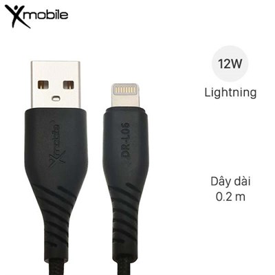 Cáp Lightning 0.2m Xmobile DR-L06