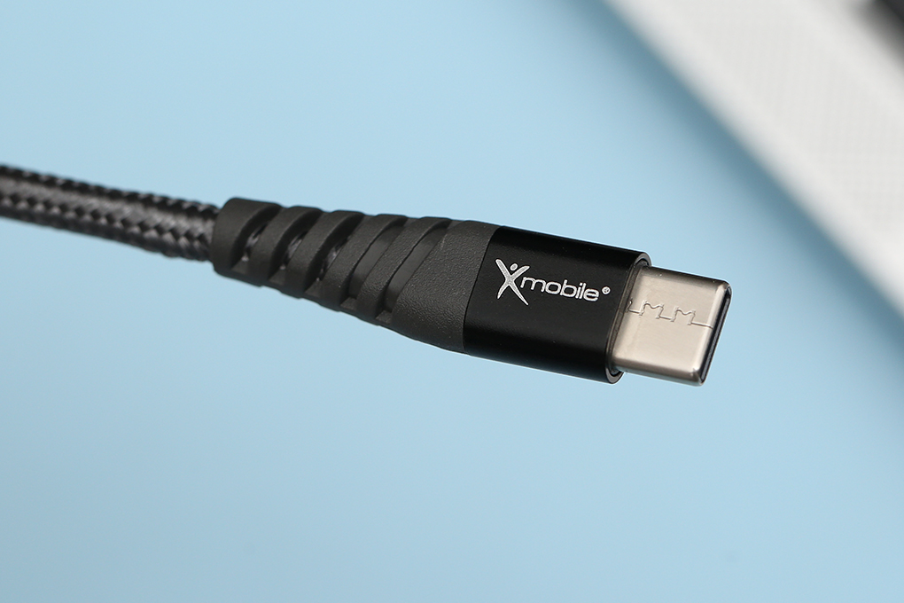Cáp sạc và truyền dữ liệu USB-A - Type-C 15W 0.2m Xmobile TC200B Màu Xám