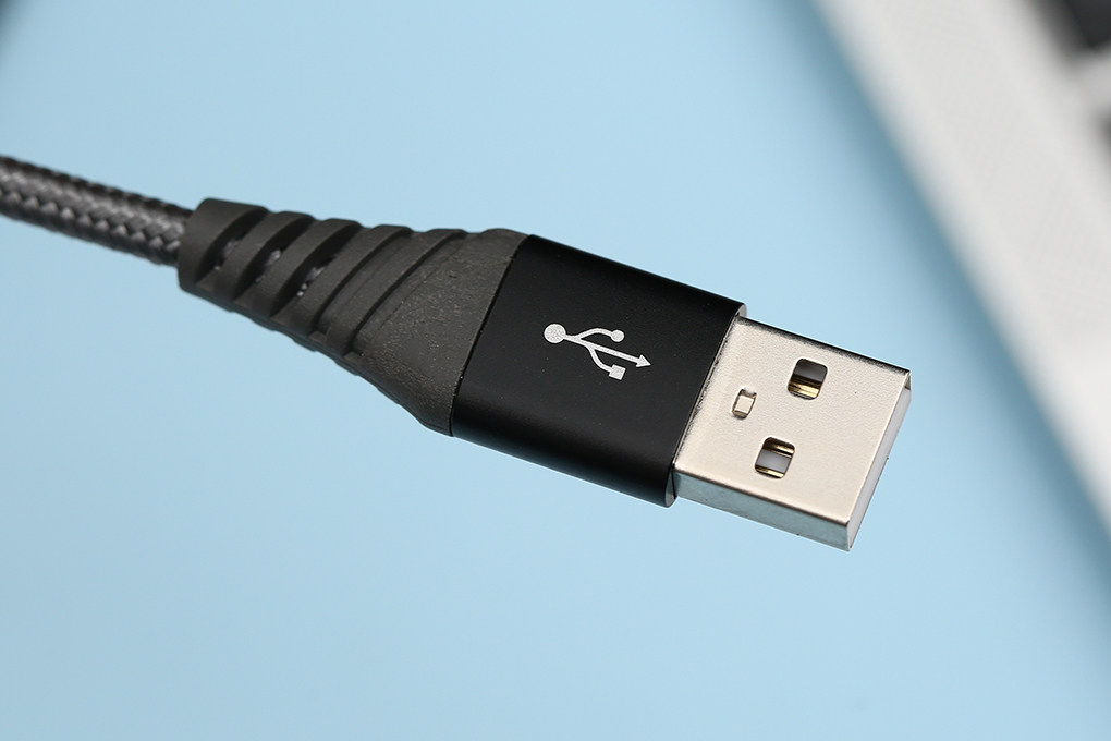 Cáp sạc và truyền dữ liệu USB-A - Type-C 15W 0.2m Xmobile TC200B Màu Xám