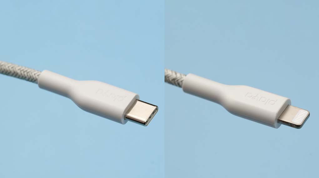 Cáp Type C - Lightning MFI 1m Playa PM1004 - Chuôi cáp được gắn chặt cho phép cáp chịu lực kéo tốt