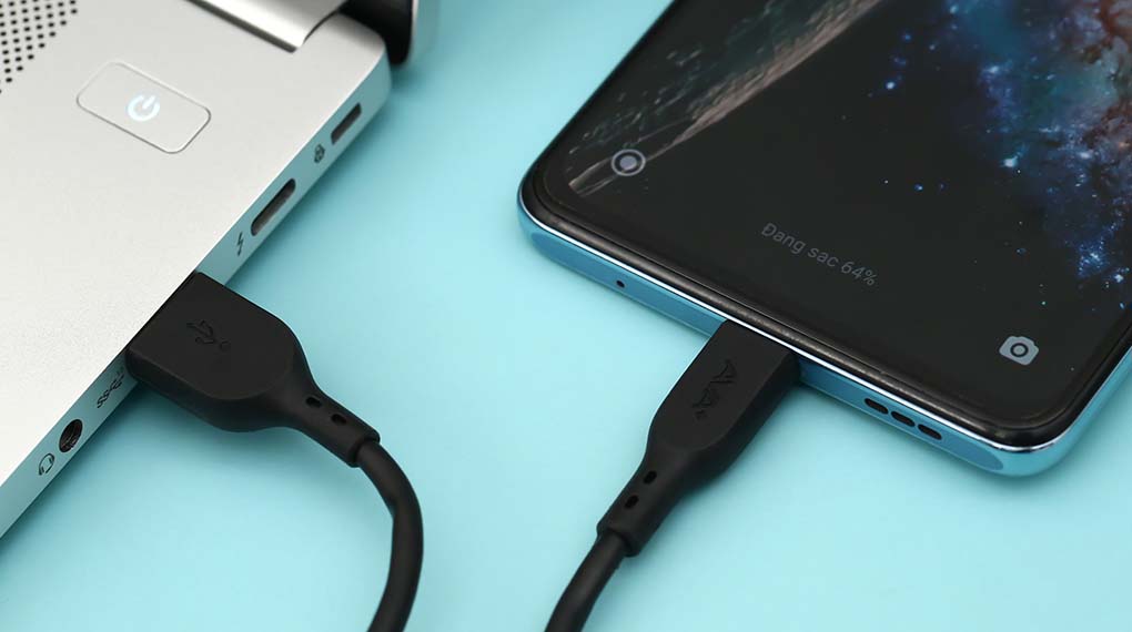 Cáp Type C 2m AVA+ DS08C - Truyền tải dữ liệu tốc độ cao giữa thiết bị di động và laptop, PC