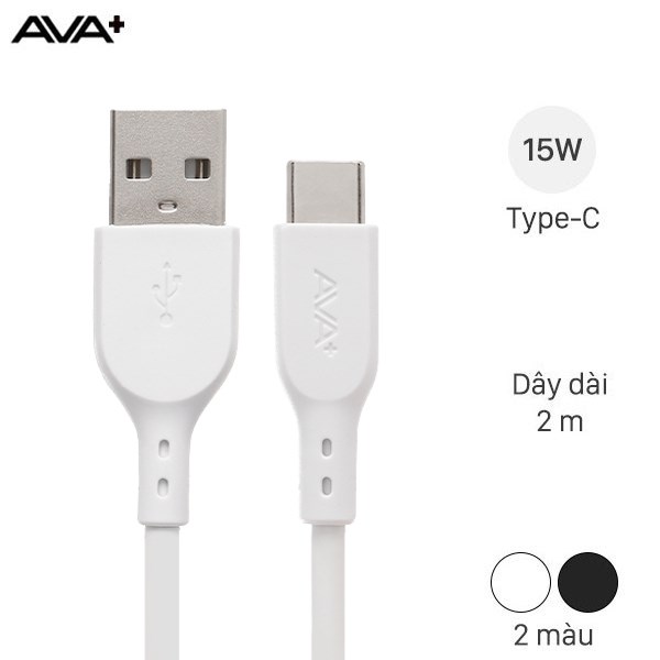 Cáp Type C 2m AVA+ DS08C