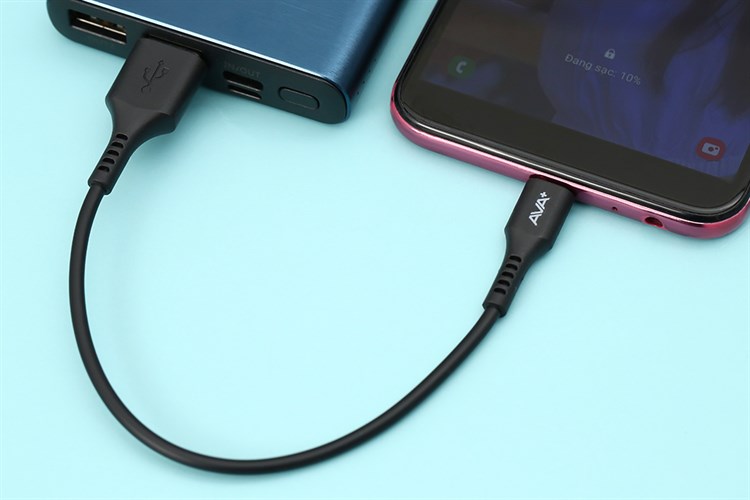 Cáp Micro USB 0.2m AVA+ HKU601 Màu Đen