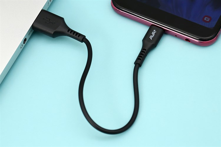 Cáp Micro USB 0.2m AVA+ HKU601 Màu Đen
