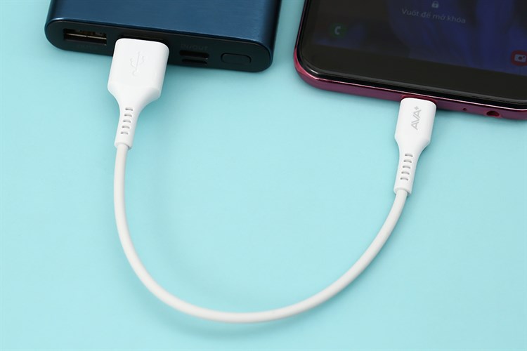 Cáp Micro USB 0.2m AVA+ HKU601 Màu Trắng