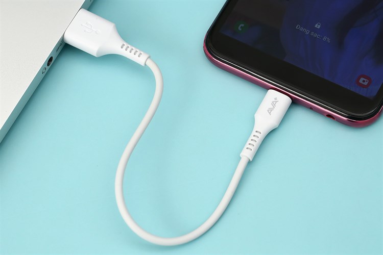 Cáp Micro USB 0.2m AVA+ HKU601 Màu Trắng