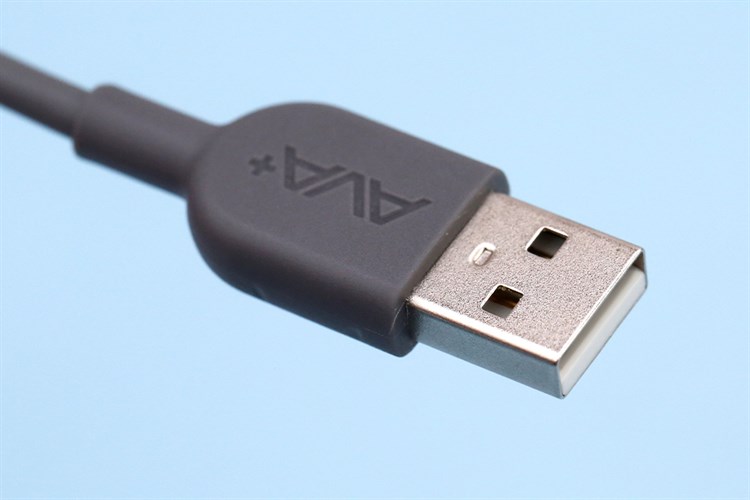 Cáp sạc và truyền dữ liệu USB-A - Type-C 15W 0.2m AVA+ DR-T03 Màu Xám