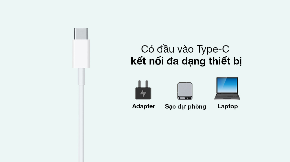 Cáp Type C - Lightning 1m Apple MM0A3 Trắng - Đầu vào Type-C sử dụng được với nhiều loại thiết bị