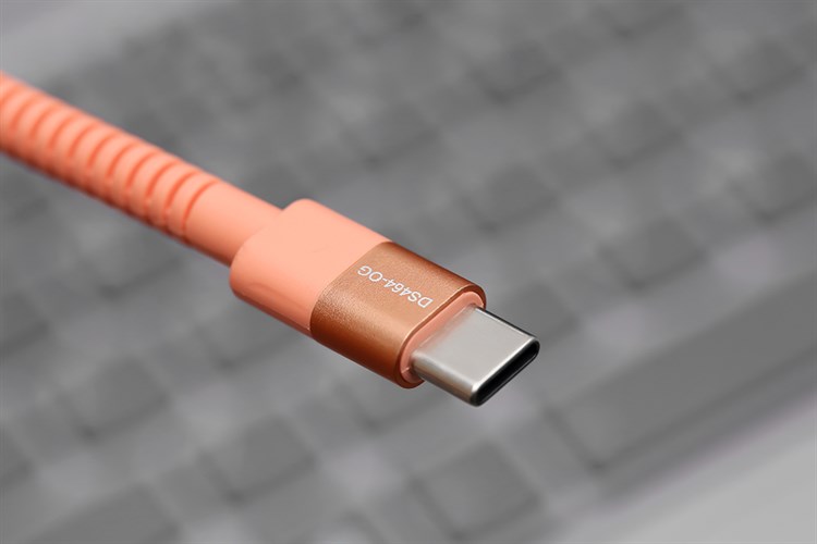 Cáp Type C - Type C 1m Hydrus DS464 Màu Cam