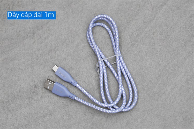 Cáp Type C 1m Hydrus DS13C-WB Màu Tím
