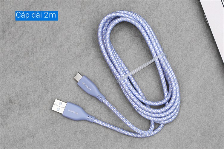 Cáp Type C 2m Hydrus DS14C-WB Màu Tím