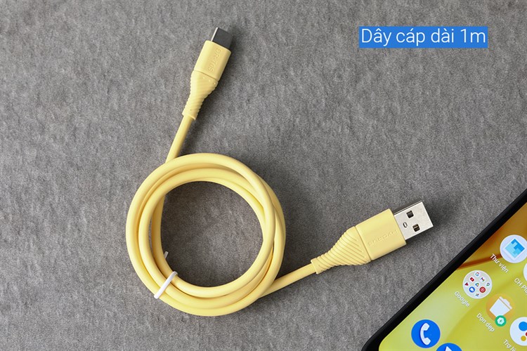 Cáp Type C 1m Hydrus DR-T05 Màu Vàng