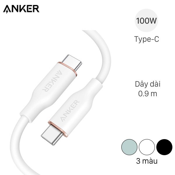 Cáp Type C - Type C 0.9m Anker PowerLine III Flow A8552
