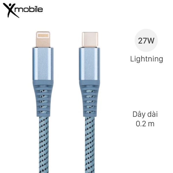 Cáp Type C - Lightning 0.2m Xmobile CN036