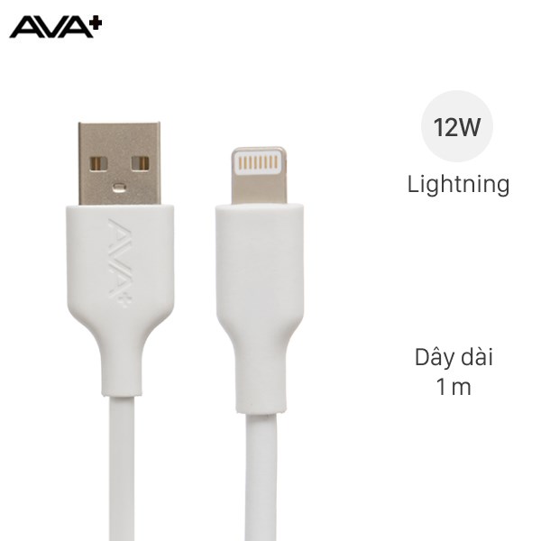 Cáp Lightning 1m AVA+ DR-L04 Trắng