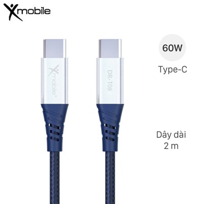Cáp Type C - Type C 2m Xmobile DR-T08