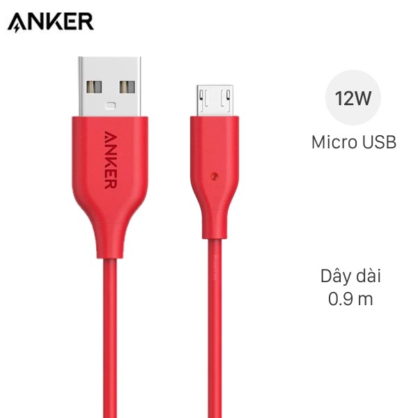 Cáp Micro USB 0.9m Anker PowerLine A8132