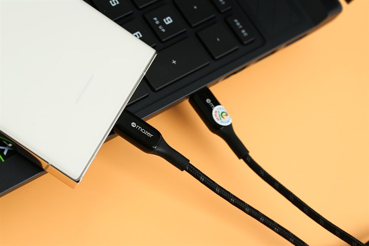 Cáp Type C - Type C  1.25m Mazer C2C125 Màu Đen