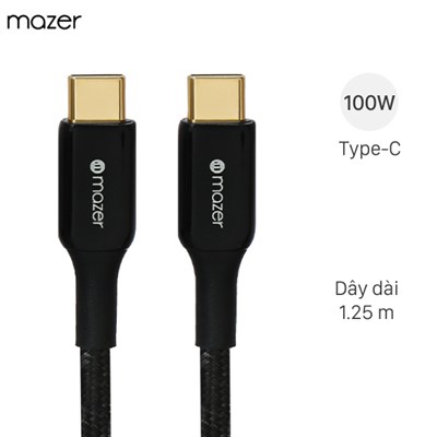 Cáp Type C - Type C 1.25m Mazer C2C125