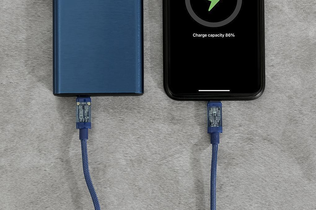 Cáp Type C - Lightning 1m Xmobile QC-TC06-1000 Màu Xanh Navy