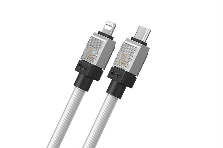Cáp Type C - Lightning 1m Baseus CoolPlay CB000045 Màu Trắng