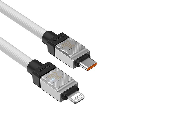 Cáp Type C - Lightning 1m Baseus CoolPlay CB000045 Màu Trắng