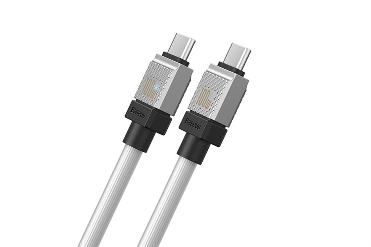 Cáp sạc nhanh Type-C - Type-C 100W 1m Baseus CoolPlay CB000047 Màu Trắng