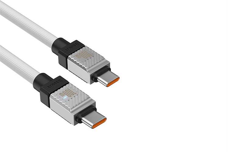 Cáp sạc nhanh Type-C - Type-C 100W 1m Baseus CoolPlay CB000047 Màu Trắng