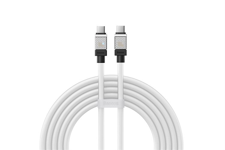 Cáp Type C - Type C 2m Baseus CoolPlay CB000047 Màu Trắng