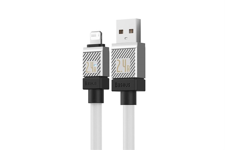 Cáp Lightning 1m Baseus CoolPlay CB000044 Màu Trắng