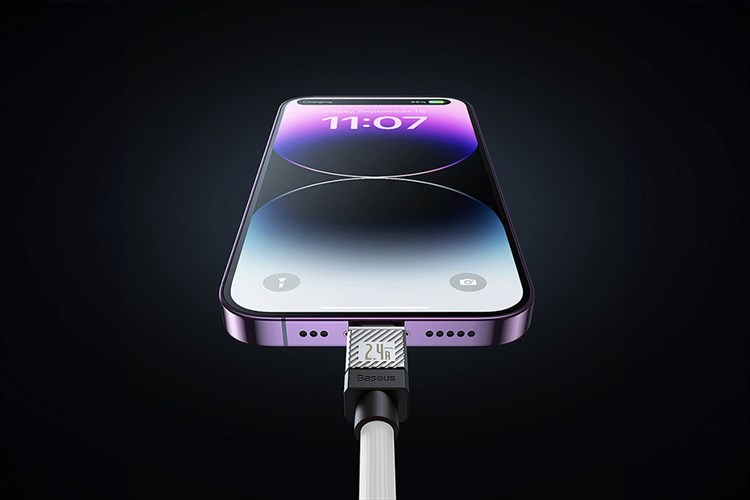 Cáp Lightning 1m Baseus CoolPlay CB000044 Màu Trắng