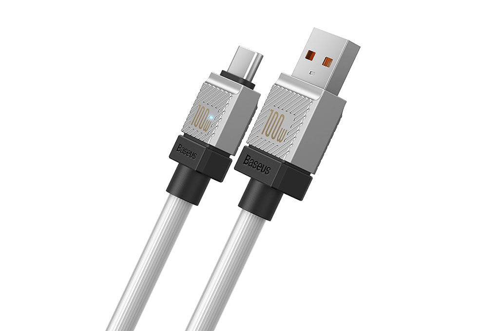 Cáp sạc USB-A - Type-C 15W 1m Baseus CoolPlay CB000046 Màu Trắng