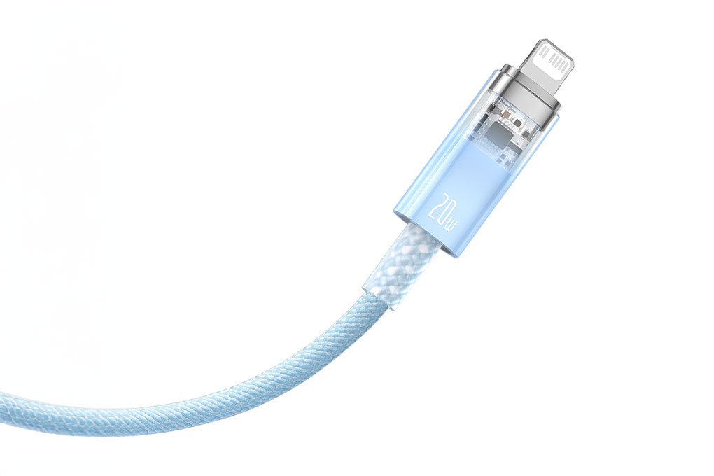 Cáp Type C - Lightning 1m Baseus Explorer CB000040 Màu Xanh da trời nhạt