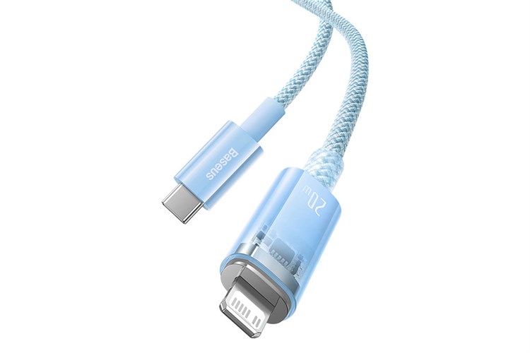 Cáp Type C - Lightning 1m Baseus Explorer CB000040 Màu Xanh da trời nhạt